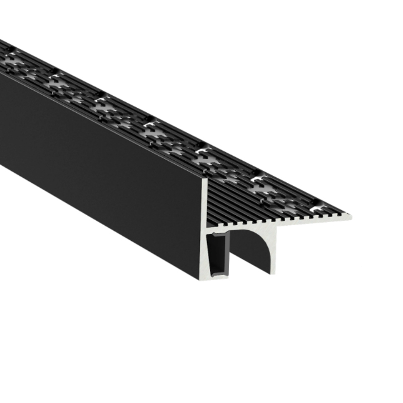 Stair Nosing LED Profile With Side Trim For 10mm Strip Lights Stair Nosing LED Profile With Side Trim For 10mm Strip Lights